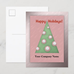 Cartes Pour Fêtes Annuelles Joyeuses fêtes Noël Arbre affaires Personnaliser