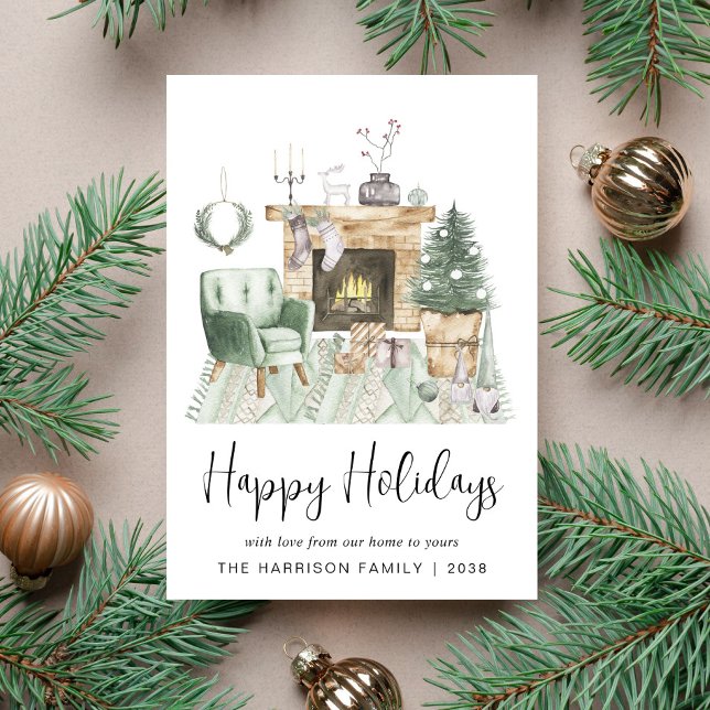 Cartes Pour Fêtes Annuelles Joyeuses fêtes Noël Boho (Créateur téléchargé)