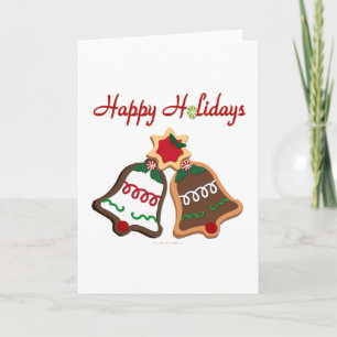 Cartes Pour Fêtes Annuelles Joyeuses fêtes Noël Cookie Bells
