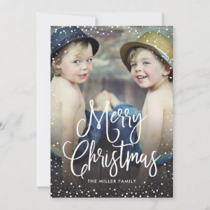 Cartes Pour Fêtes Annuelles Joyeuses fêtes Noël Neige Photo