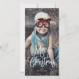 Cartes Pour Fêtes Annuelles Joyeuses fêtes Noël Neige Photo