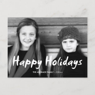 Cartes Pour Fêtes Annuelles Joyeuses Fêtes Noël Photo Vacances Amusantes