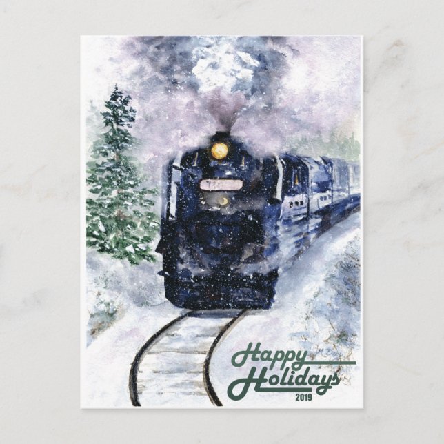 Cartes Pour Fêtes Annuelles Joyeuses Fêtes Northern Express (Devant)