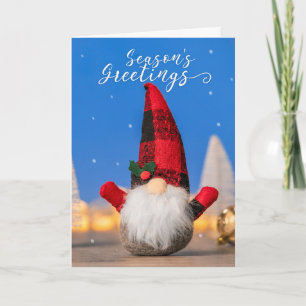 Cartes Pour Fêtes Annuelles Joyeuses Fêtes Pour N'Importe Qui Mignonne Gnome D