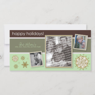 Cartes Pour Fêtes Annuelles Joyeuses fêtes Snowflake Sweet 3-Photo :: 06