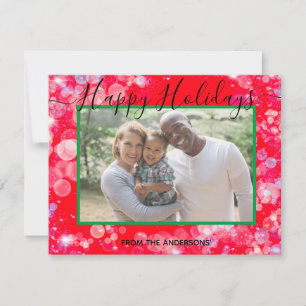 Cartes Pour Fêtes Annuelles Joyeuses Fêtes votre photo et message personnalisé