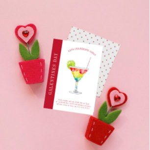 Cartes Pour Fêtes Annuelles Joyeuses galentines jour moderne amitié valentines