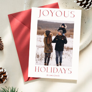 Cartes Pour Fêtes Annuelles Joyeuses Joydays Family Photo Card Christmas
