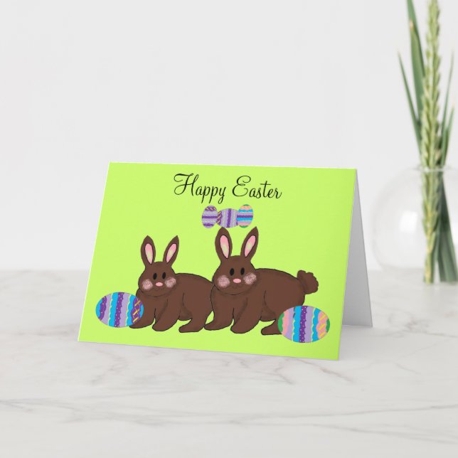 Cartes Pour Fêtes Annuelles Joyeuses Pâques... (Devant)