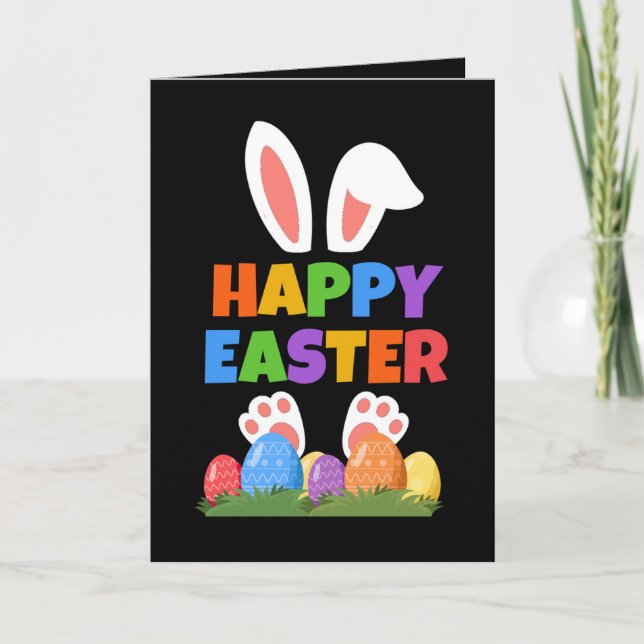 Cartes Pour Fêtes Annuelles Joyeuses Pâques (Devant)