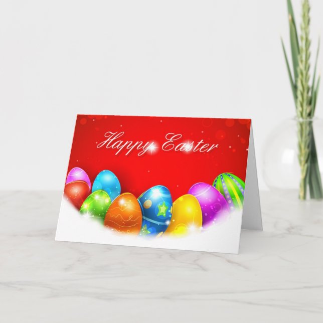 Cartes Pour Fêtes Annuelles Joyeuses Pâques (Devant)