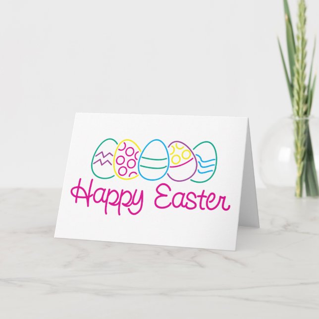 Cartes Pour Fêtes Annuelles Joyeuses Pâques (Devant)
