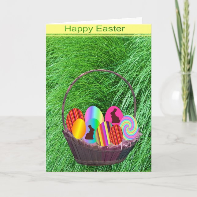 Cartes Pour Fêtes Annuelles Joyeuses Pâques (Devant)