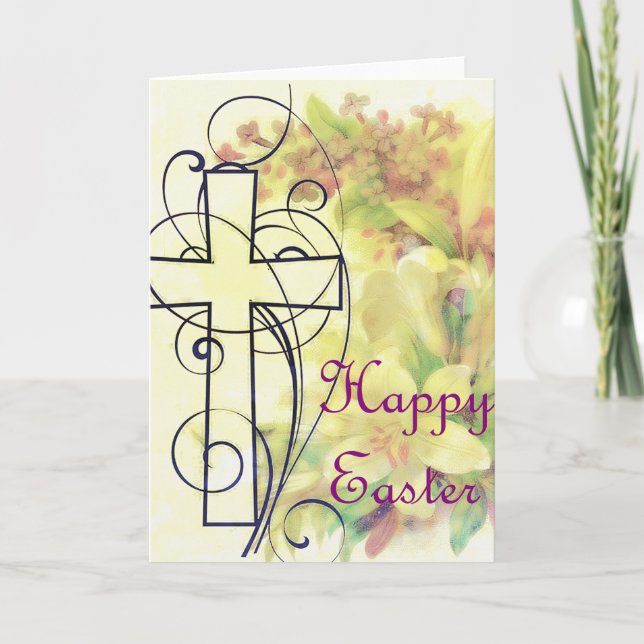 Cartes Pour Fêtes Annuelles Joyeuses Pâques (Devant)