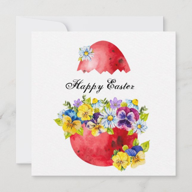 Cartes Pour Fêtes Annuelles Joyeuses Pâques (Devant)
