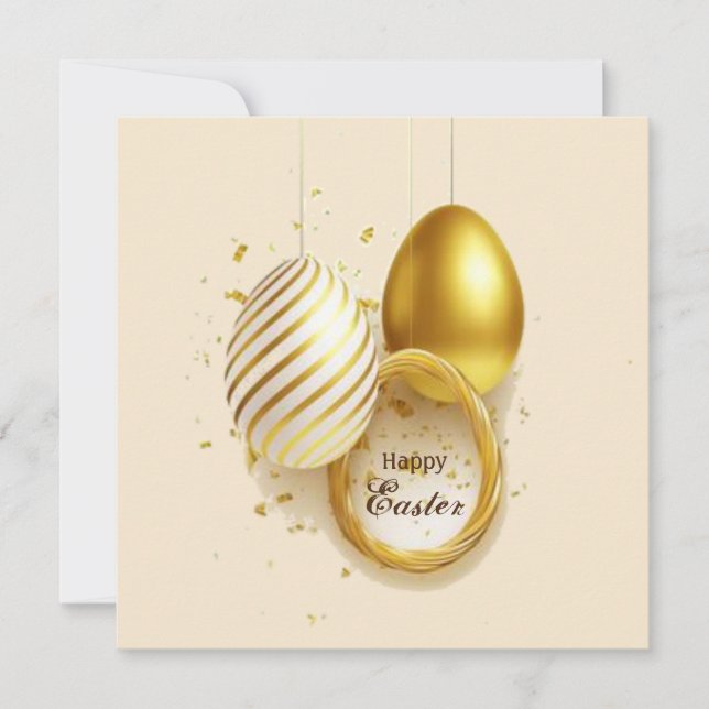 Cartes Pour Fêtes Annuelles Joyeuses Pâques (Devant)