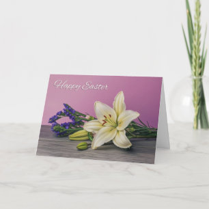 Cartes Pour Fêtes Annuelles Joyeuses Pâques à quiconque Peinture de fleurs de 