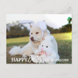 Cartes Pour Fêtes Annuelles JOYEUSES PÂQUES Chien Rétriiver Puppy Oreilles de 