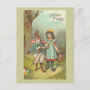Cartes Pour Fêtes Annuelles Joyeuses Pâques Cute Vintage Easter