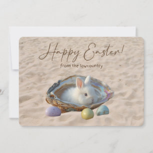 Cartes Pour Fêtes Annuelles Joyeuses Pâques de la coquille d'huître de Lowcoun