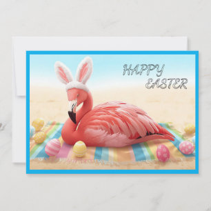 Cartes Pour Fêtes Annuelles Joyeuses Pâques de la part de Florida Flamingo Bun