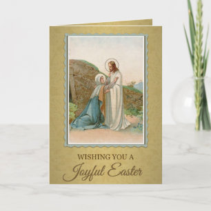 Cartes Pour Fêtes Annuelles Joyeuses Pâques de Résurrection Pascha Religieuses