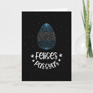 Cartes Pour Fêtes Annuelles Joyeuses Pâques et œuf de Pâques avec le drapeau a