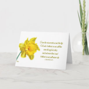 Cartes Pour Fêtes Annuelles Joyeuses Pâques - je suis le resurrrection et la