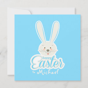 Cartes Pour Fêtes Annuelles Joyeuses Pâques Lapin Mignon Chasse aux Œufs de Pâ