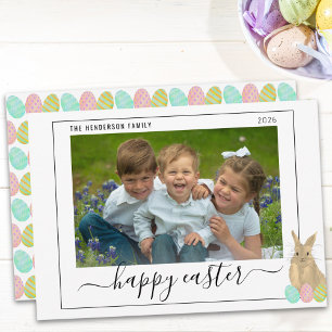 Cartes Pour Fêtes Annuelles Joyeuses Pâques Lapin Mignon Enfants Photo