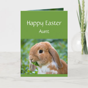 Cartes Pour Fêtes Annuelles Joyeuses Pâques Lapin Mignon Tante Spéciale