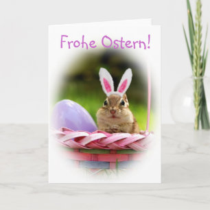 Cartes Pour Fêtes Annuelles Joyeuses Pâques Little Chipmunk