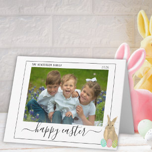Cartes Pour Fêtes Annuelles Joyeuses Pâques Mignon Lapin Enfants Photo