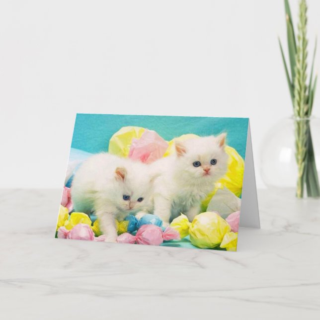 Cartes Pour Fêtes Annuelles Joyeuses Pâques mignonnes (Devant)