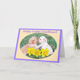 Cartes Pour Fêtes Annuelles Joyeuses Pâques pour l'amoureux