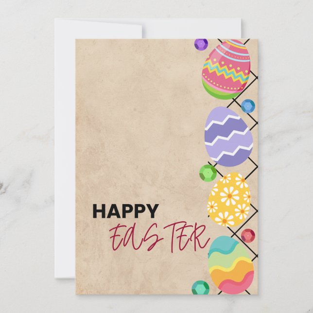Cartes Pour Fêtes Annuelles Joyeuses Pâques pour vous (Devant)