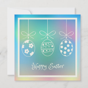 Cartes Pour Fêtes Annuelles Joyeuses Pâques Printemps Lapin Mignon Chasse aux 