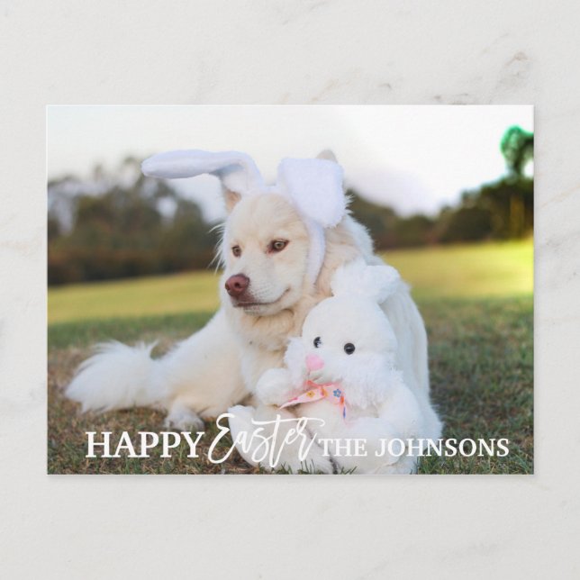 Cartes Pour Fêtes Annuelles Joyeuses Pâques Retriever Chien Chiot Oreilles de  (Devant)