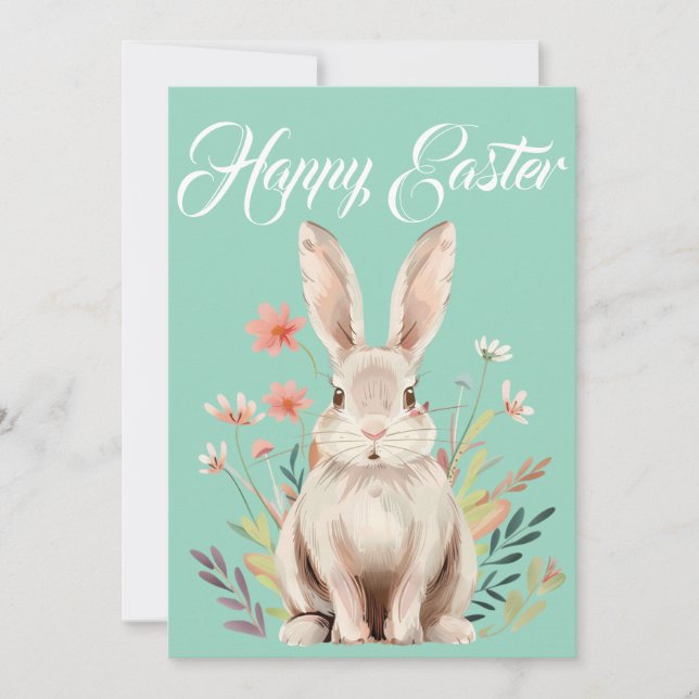 Cartes Pour Fêtes Annuelles "Joyeuses Pâques" Traditionnel (Devant)