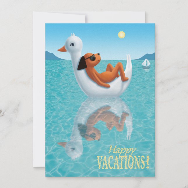 Cartes Pour Fêtes Annuelles Joyeuses Vacances ! (Devant)