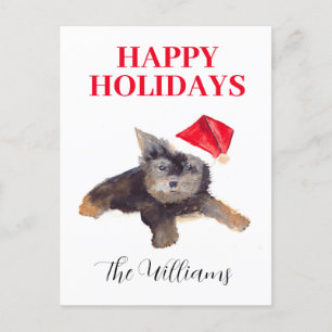 Cartes Pour Fêtes Annuelles Joyeuses vacances Chien Animal Animaux Animaux Ani