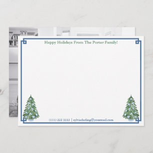 Cartes Pour Fêtes Annuelles Joyeuses Vacances Chinoiserie Image Chic En Revers