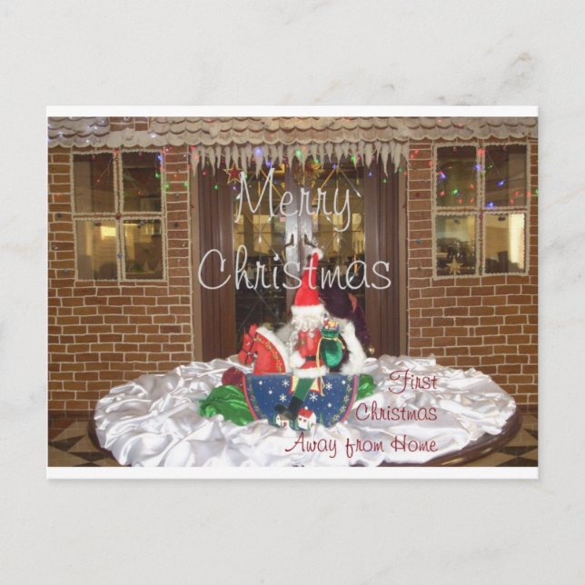 Cartes Pour Fêtes Annuelles Joyeuses vacances de Noël loin de chez soi Inspiré (Devant)