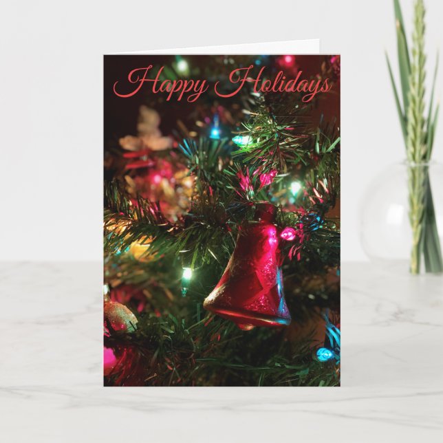 Cartes Pour Fêtes Annuelles Joyeuses Vacances De Nos À Vos (Devant)