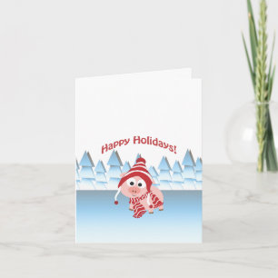 Cartes Pour Fêtes Annuelles Joyeuses vacances hiver porc