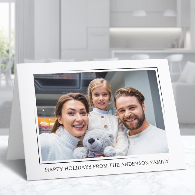 Cartes Pour Fêtes Annuelles Joyeuses Vacances Moderne Minimal Design élégant P (Available in high quality print or digital download for quick text messaging, email or self print.)