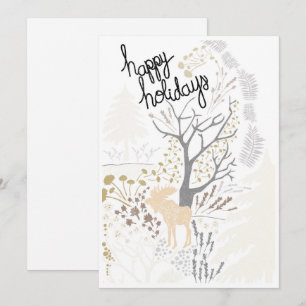 Cartes Pour Fêtes Annuelles Joyeuses vacances Moose Holiday Card