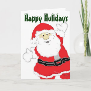 Cartes Pour Fêtes Annuelles Joyeuses vacances Père Noël