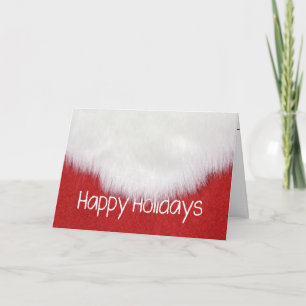 Cartes Pour Fêtes Annuelles Joyeuses vacances Père Noël Beard