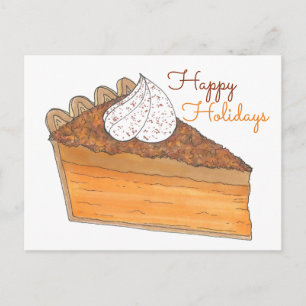 Cartes Pour Fêtes Annuelles Joyeuses Vacances Sucré Potato Pie Slice Soul Nour